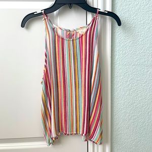 Colorful striped tank top